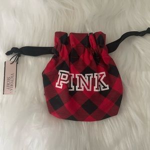 PINK Victoria Secret Plaid Pouch